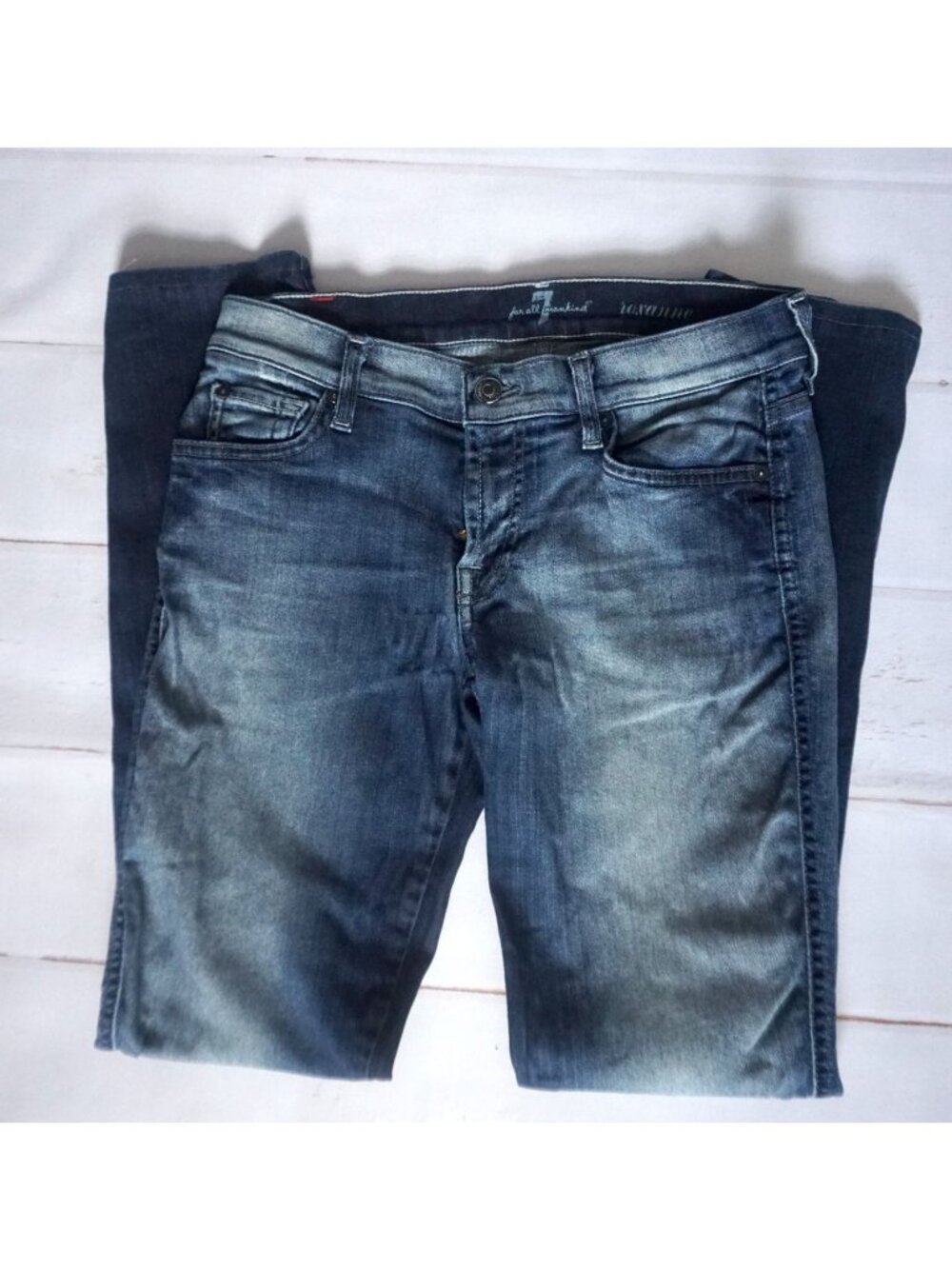 7 For All Mankind Women’s Blue Roxanne Jeans – Size 29 - Picture 1 of 9